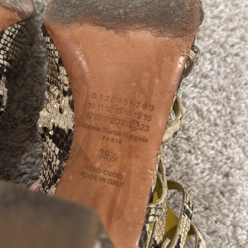 Vintage Maison Martin Margiela Sandals SZ 39.5 - Picture 7 of 10